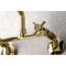 Kingston Brass KS423PB Concord Two-Handle Wall-Mount Kitchen Faucet, Polished Brass KS423PB - alternate 5